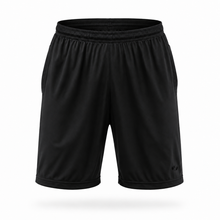 Load image into Gallery viewer, Black shorts on a white background