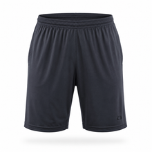 Load image into Gallery viewer, Black shorts on a white background