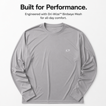 Load image into Gallery viewer, Big & Tall - Dri-Wize™ Birdseye Mesh - Crewneck Shirt - Long Sleeve