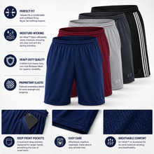 Load image into Gallery viewer, Big & Tall - Dri-Wize™ Birdseye Mesh - Shorts