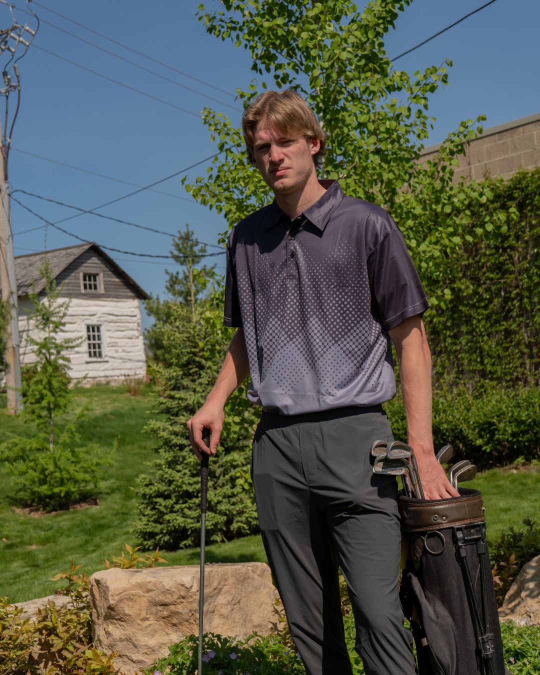 Big & Tall - Dri-Wize⢠Pro - Diagonal Dot Polo Shirts â PULSE ATHLETICS⢠- Men's Big & Tall