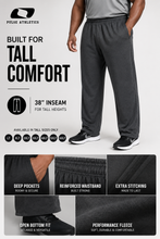Load image into Gallery viewer, Big & Tall - Performance Fleece - Open Bottom Pant (Tall Man Cut - 38" length)