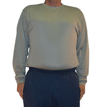 Load image into Gallery viewer, Big & Tall - DriWize™ Birdseye Mesh - Crewneck Shirt - Long Sleeve - light grey