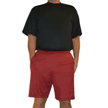 Load image into Gallery viewer, Big & Tall - Dri-Wize™ Birdseye Mesh - Shorts - burgundy