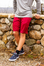 Load image into Gallery viewer, Big & Tall - Dri-Wize™ Birdseye Mesh - Shorts Burgundy