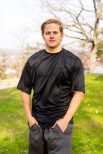 Load image into Gallery viewer, Big & Tall - Dri-Wize™ - Smooth Finish - Crewneck Shirt - Short Sleeve black