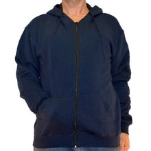 Load image into Gallery viewer, Big & Tall - Performance Fleece - Full Zipper Hoodie - navy