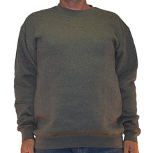Load image into Gallery viewer, Big & Tall - Performance Fleece - Pullover Crewneck Sweatshirt - charcoal grey
