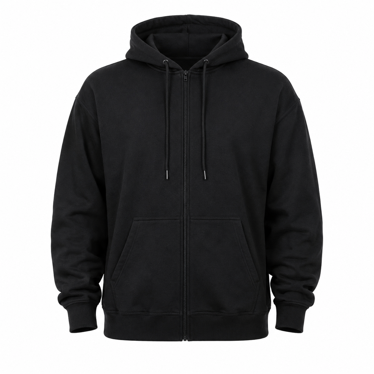 Big & Tall Full-Zip Fleece Hoodie – Performance 13.5 oz, Long Tail