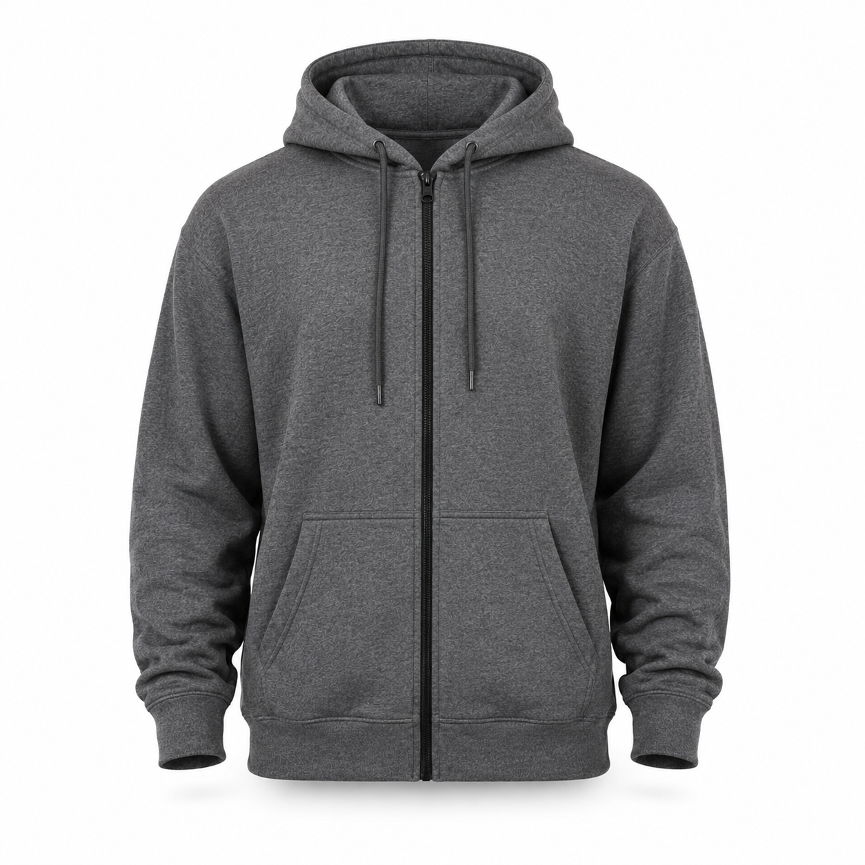 Big & Tall Full-Zip Fleece Hoodie – Performance 13.5 oz, Long Tail