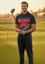 Load image into Gallery viewer, Big &amp; Tall - Dri-Wize™ Pro - Vertical Horizon Polo Shirts
