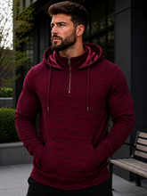 Load image into Gallery viewer, Men's Regular, Big &amp; Tall - Polar Plush Fashion Fleece - Satin Lined Hood - 1/4 Zip Pullover Hoodie
