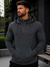 Load image into Gallery viewer, Men's Regular, Big &amp; Tall - Polar Plush Fashion Fleece - Satin Lined Hood - 1/4 Zip Pullover Hoodie
