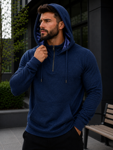 Load image into Gallery viewer, Men's Regular, Big &amp; Tall - Polar Plush Fashion Fleece - Satin Lined Hood - 1/4 Zip Pullover Hoodie
