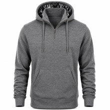 Load image into Gallery viewer, Men's Regular, Big &amp; Tall - Polar Plush Fashion Fleece - Satin Lined Hood - 1/4 Zip Pullover Hoodie
