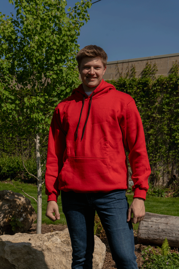 Big and tall red hoodie sales