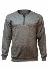 Load image into Gallery viewer, Gray and brown gradient long-sleeve shirt on a white background
