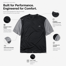 Load image into Gallery viewer, Big &amp; Tall - Dri-Wize™ Birdseye Mesh - Crewneck Shirt - Short Sleeve (duo color)
