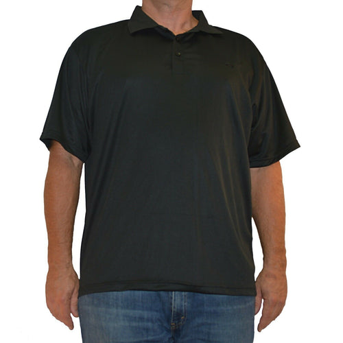 Big & Tall - Dri-Wize™ Birdseye Mesh - Polo Shirt - black
