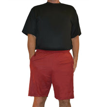Load image into Gallery viewer, Big &amp; Tall - Dri-Wize™ Birdseye Mesh - Shorts - burgundy
