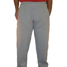 Load image into Gallery viewer, Big &amp; Tall - Performance Fleece  - Open Bottom Pant (Big Man Cut - 32&quot; or 29&quot; length) - light grey
