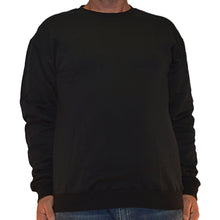 Load image into Gallery viewer, Big &amp; Tall - Performance Fleece - Pullover Crewneck Sweatshirt - black
